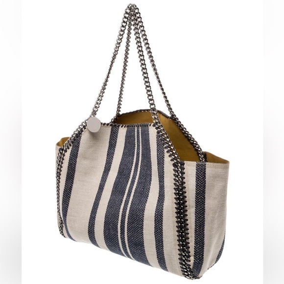 Stella McCartney Striped Chain Tote Bag W/POUCH & DUSTBAG! NWOT! - Picture 3 of 6